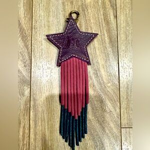 Portland Leather Lagoon/Foxglove/Plum Star Bag Charm